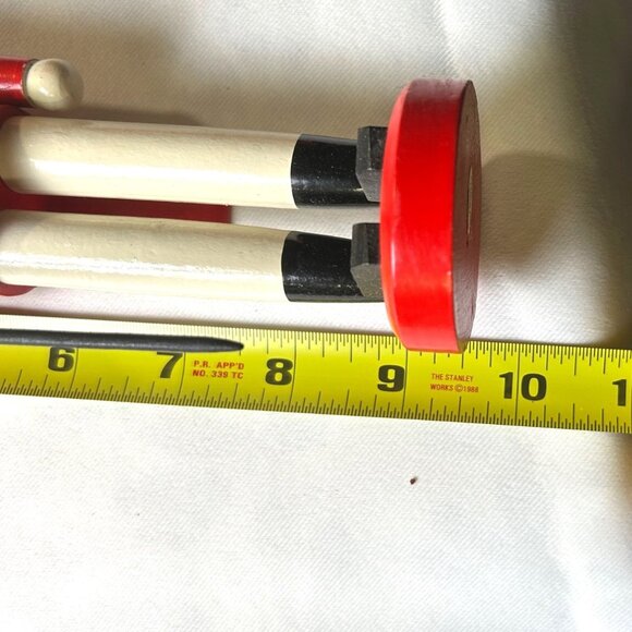 Vintage Wooden Nutcracker Soldier Figure 9.5” Hand-Painted Christmas Decor China - Picture 5 of 9